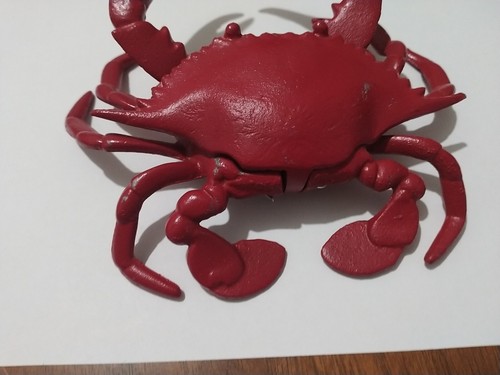 Vintage Red Crab Metal Inkwell - Picture 3 of 10