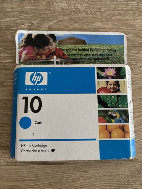 New Unused Genuine HP C4841A #10 Cyan Ink Cartridge Sealed expired 2006 New Unused Genuine HP C4841A #10 Cyan Ink Cartridge Sealed expired 2006
