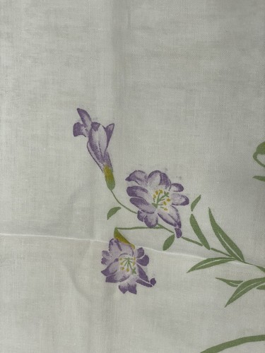 VTG Japanese Tenugui Hand Dyeing Towel Floral 34 1/2 "x 14" Made in JAPAN (27) - Afbeelding 3 van 8