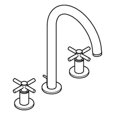 GROHE 3-hole  mixer Atrio 20643 20643DC0 supersteel