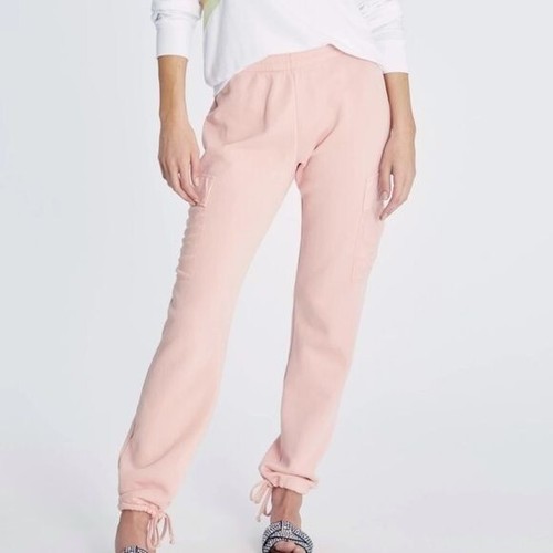 Wildfox Nikki Cargo Sweatpants Green Pockets Drawstring Lounge Elastic S Small - Picture 8 of 8