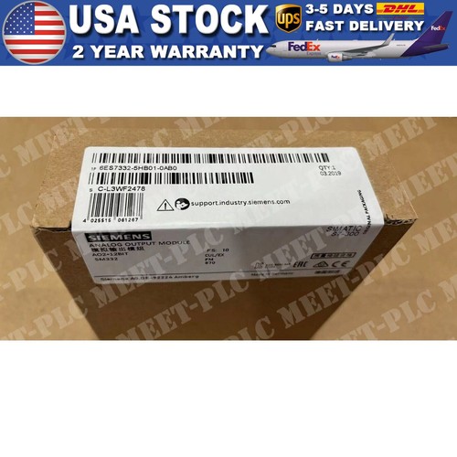 New Siemens 6ES7332-5HB01-0AB0 6ES7 332-5HB01-0AB0 S7-300 Analog output SM 332 - Picture 1 of 5