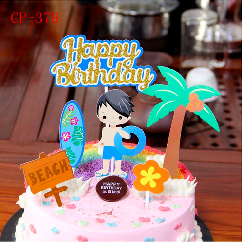 Happy Birthday Cake Topper Party Supply Event Decoration Kids Baby Shower DIY  - Picture 11 of 34