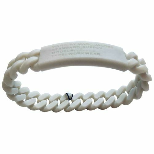 Pulsera de goma trenzada de silicona gris ostra Marc By Marc Jacobs suministro estándar - Imagen 1 de 1