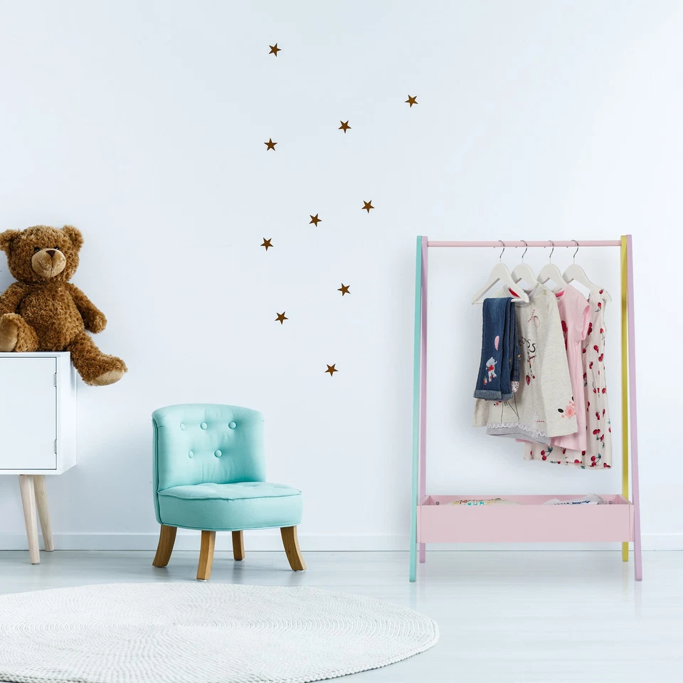 Kleiderständer kinder  Standgarderobe für Kinderzimmer bunt stabil farbenfroh - Bild 2 von 4
