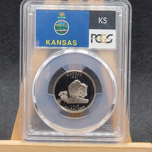 2005-S 25C Kansas State Quarter PCGS PR69DCAM - Picture 2 of 2