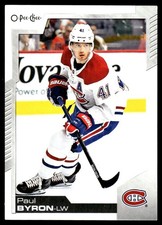 2020-21 O-Pee-Chee #449 Paul Byron Montreal Canadiens Hockey Card