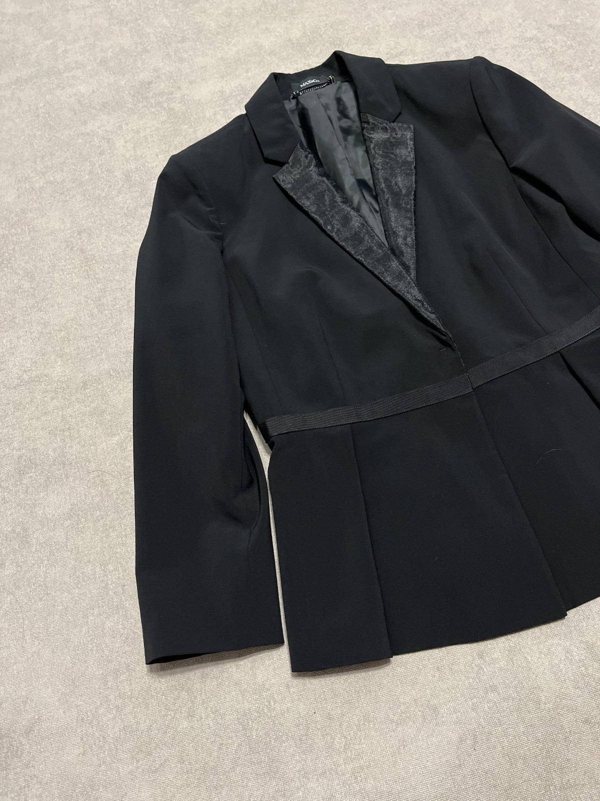 Rare Max&Co. Womens Blazer Jacket Black Mara Vintage Size M-L image 7