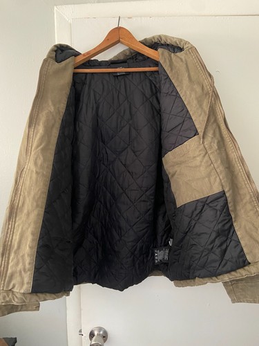 Vintage Dickies Detroit RN20697 Insulated Hooded Duck Canvas Jacket 2XL Brown - Picture 7 of 9