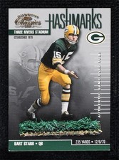 2001 Donruss Classics Hashmarks Bart Starr #HM-9 HOF z7j