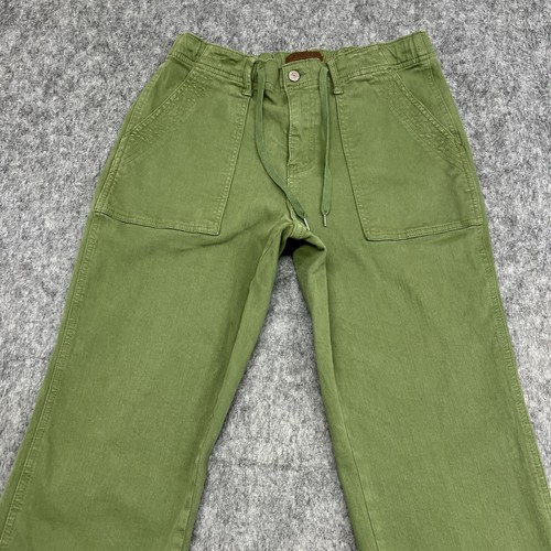 Judy Blue Pants Womens 9 29 Green Garment Dye Drawstring Straight Leg Casual - Picture 3 of 18