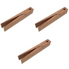  3 Count Bathroom Towel Large Racks for Wall Mounted Clothespins Wood Peg