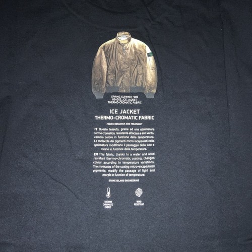 STONE ISLAND T SHIRT - BLACK Sz S - Picture 3 of 6