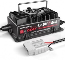 12.8 Volt LiFePO4 Battery Charger, 12V 20A Lithium Battery Charger Maintainer...