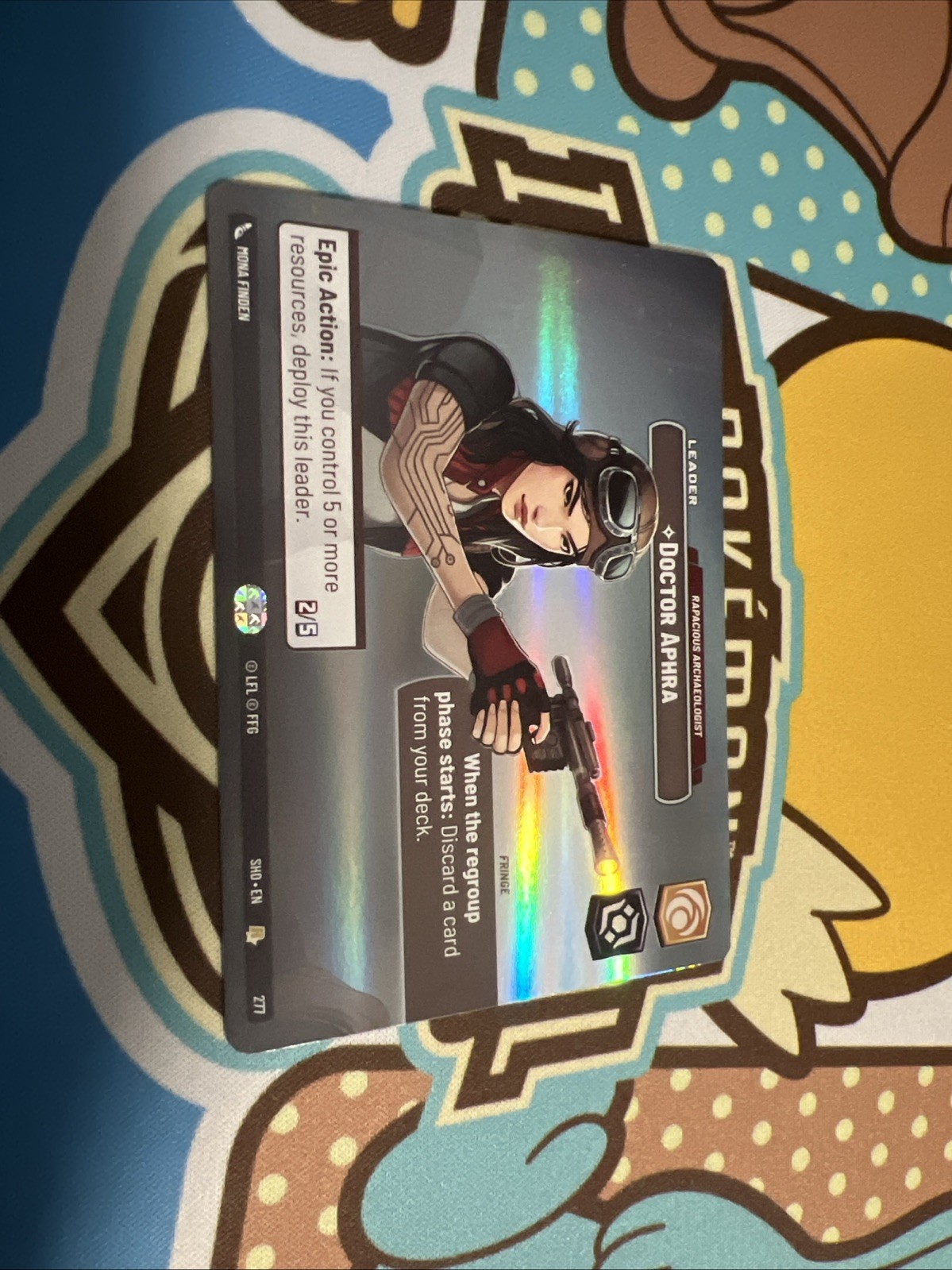 SWU TCG Shadows of the Galaxy DOCTOR APHRA Showcase Version FOIL