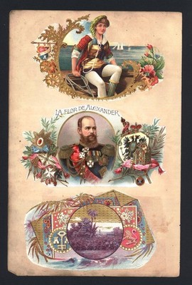 c1890 - Scrapbook Page - Both Sides - Rare Cigar Labels #5