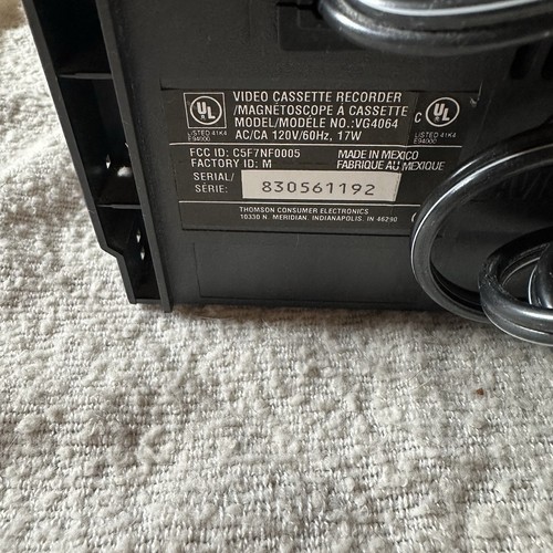 General Electric VG4064 VCR+ VHS PLUS PLAYER - No Remote - TESTED - Picture 6 of 7