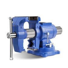 DT08125A 5-Inch Heavy Duty Bench Vise 360-Degree Swivel Base and Head with An...