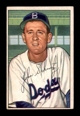 1952 Bowman #224 Johnny Schmitz   VGEX X3370926