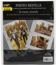 8" X 10" Magnetic Photo Album Page Refills, 20 Pages