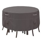 Classic Accessories Ravenna Water-Resistant 60 Inch Tall Round Patio Table & ...