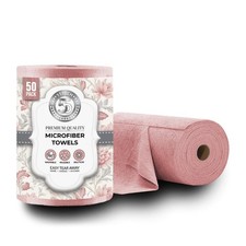 Roll of Microfiber Cleaning Cloth Towels Easy Tear Away, 50 pcs per roll, 11....