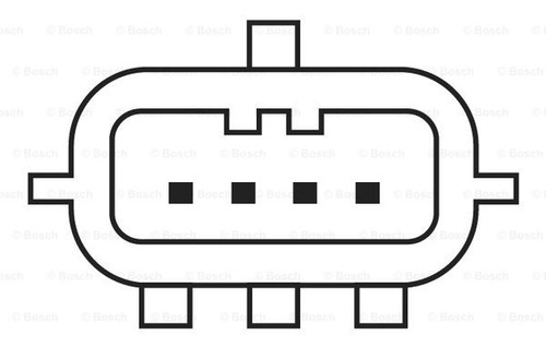 LAMBDA OXYGEN O2 SENSOR POST-CATALYST BOSCH 0 258 010 029 A NEW OE REPLACEMENT - Picture 7 of 10