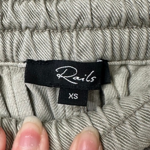 XS Rails Haven Pant Sage Green Relaxed Coastal Athleisure Sustainable Comfy Chic - Picture 6 of 8