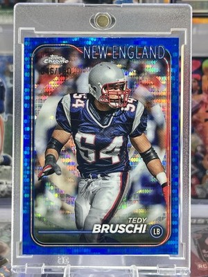 2024 Topps Tedy Bruschi - Blue COLOR MATCH Pulsar Refractor /150 - Patriots