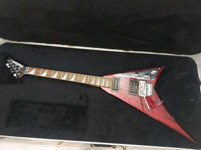 Jackson RR3 Rhoads Pro Electric Guitar Crimson Swirl Preowned Read