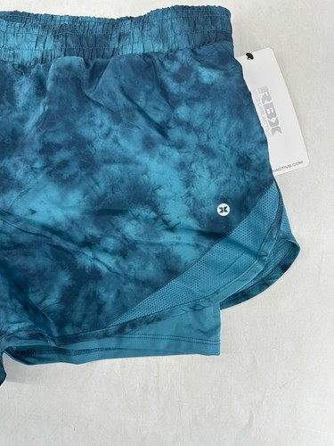 NUEVO Pantalones Cortos para Correr Reebok RBX XL Mujer Crossfit Dos Capas Absorbente de Humedad 28-16 - Imagen 2 de 9
