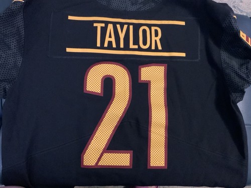 Mens Nike Sean Taylor Black Washington Redskins Commanders Vapor Elite Jersey 48