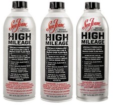 Lot Of 3 Sea Foam High Mileage Motor Treatment 16oz Fuel Oil Additive