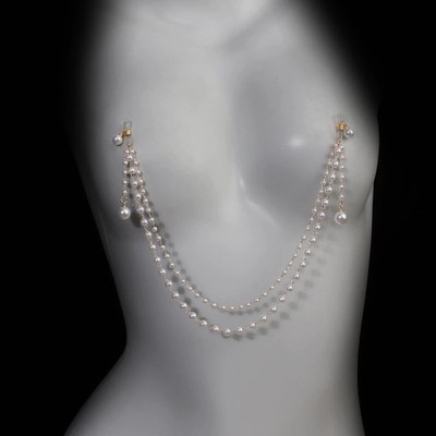 Fashionable Sexy Imitation Pearl Tassel Multi-layer Body Chain For Women Party