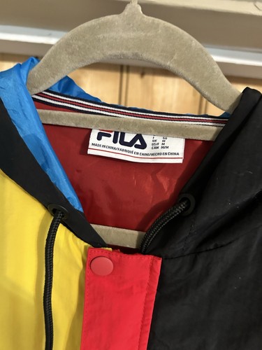 (125) Fila Vintage Track Jacket Mens colour block size medium - Picture 2 of 8