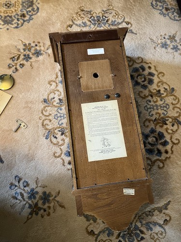Howard Miller Pendulum Wall Clock Triple Chime Hermle 1051-020 Movement 612-578 - Picture 3 of 17