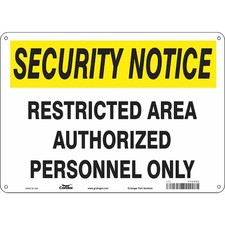 CONDOR 472X66 Safety Sign, 10 in Height, 14 in Width, Aluminum, Horizontal