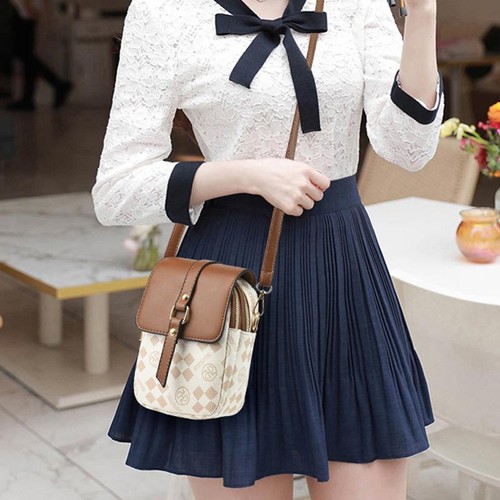 Women’s Multi Layer Crossbody Bag Small Shoulder Bag Luxury Practical Handbag - Picture 6 of 26
