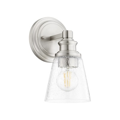 Quorum International 509-1 Dunbar 10'' Tall Wall Sconce - Nickel