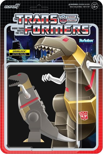 Super7 Transformers Reaction Figures Wave 08 - Grimlock (Metallic) Action Figure - Picture 2 of 5