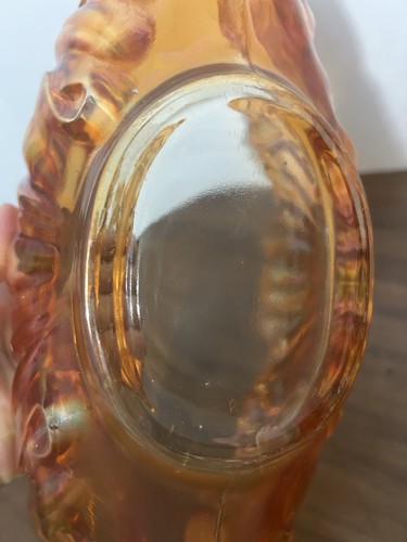 Vintage JEANNETTE GLAS Ringelblume Karneval Glas GONDOLA Herzstück Schale - Bild 10 von 15