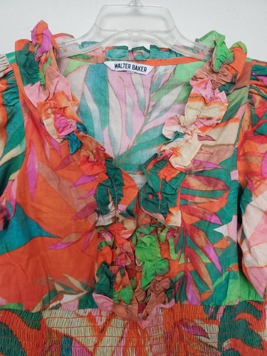 Blusa para mujer Walter Baker Lovina Morning Glory L tropical hawaiana - Imagen 3 de 23