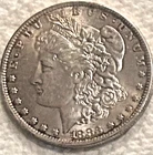 1883 O Morgan lots of shine beautiful coin AU maybe free shipping Sigma tested +
