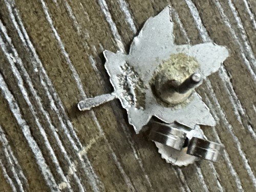 Sterling Leaf Earrings Pierced - Picture 4 of 13