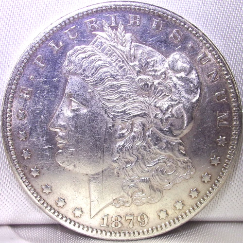 1879 S Morgan Silver Dollar AU/BU