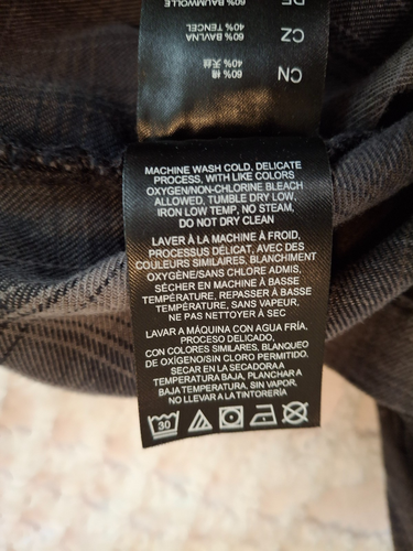 Kuhl Dillingr Flanellhemd Herren XL schwarz grau kariert Taschen langarm Tencel - Bild 6 von 7