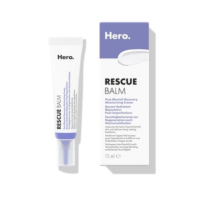 Hero Cosmetics Rescue Balm Post-Blemish Recovery 15 ml (1er Pack), weiß 