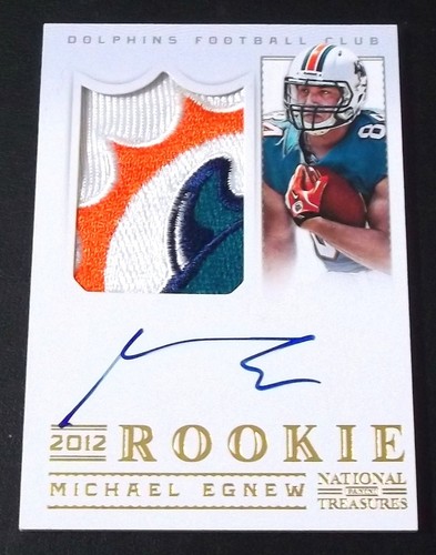 #45/49 Rc Jersey Team Logo Patch Michael Egnew Auto 2012 Rookie signed Autogramm - Bild 2 von 4