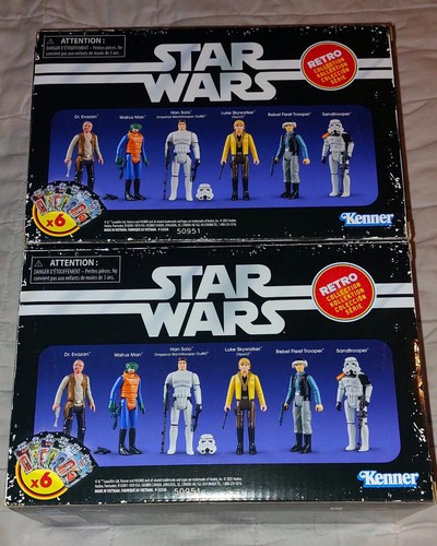 Star Wars Colección Retro Star Wars: Una Nueva Esperanza Figura Multipack🌠🛸NUEVO EN MANO - Imagen 2 de 12