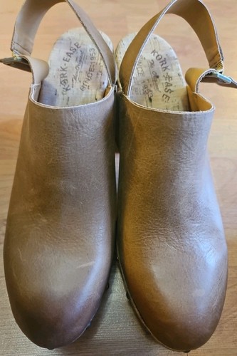 Kork-Ease Womens Brown Cork Leather Heel Sz 11 M DISPLAY MODEL - Picture 2 of 13